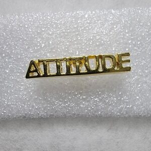 Amtrak Attitude Employee Lapel Hat Pin Block Lettering Balloue Tie Tack